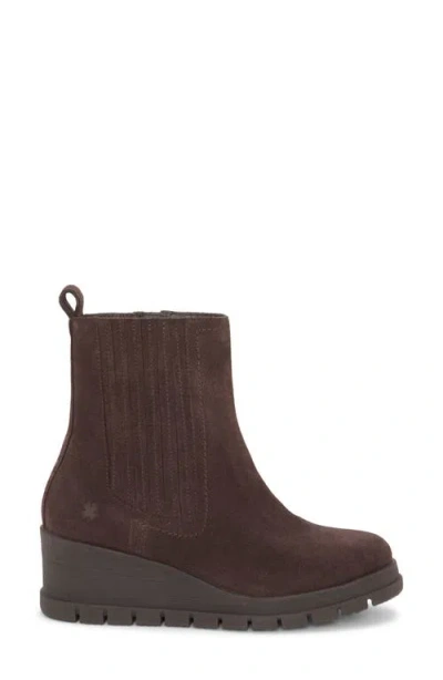 Lucky Brand Sondruh Platform Wedge Bootie In Brown