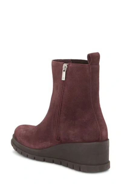 Lucky Brand Women's Sondruh Gore Wedge Booties In Burgundy