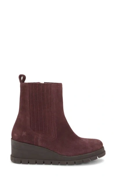 Lucky Brand Women's Sondruh Gore Wedge Booties In Burgundy