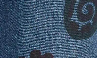 Etro Paisley Print Jeans In Burgundy