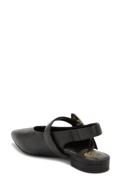 Vince Camuto Amoret Buckle Slingback Mule In Black