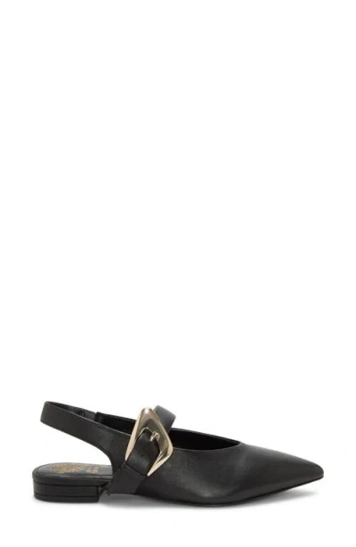 Vince Camuto Amoret Buckle Slingback Mule In Black