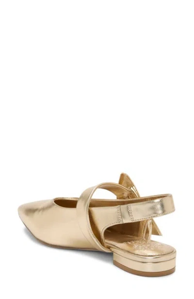 Vince Camuto Amoret Buckle Slingback Mule In Gold