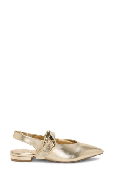 Vince Camuto Amoret Buckle Slingback Mule In Gold