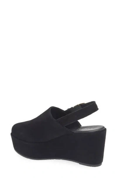 Cordani Jules Slingback Platform Wedge Clog In Black