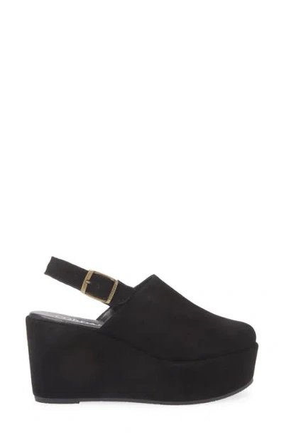 Cordani Jules Slingback Platform Wedge Clog In Black