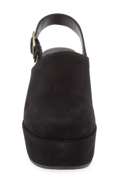 Cordani Jules Slingback Platform Wedge Clog In Black