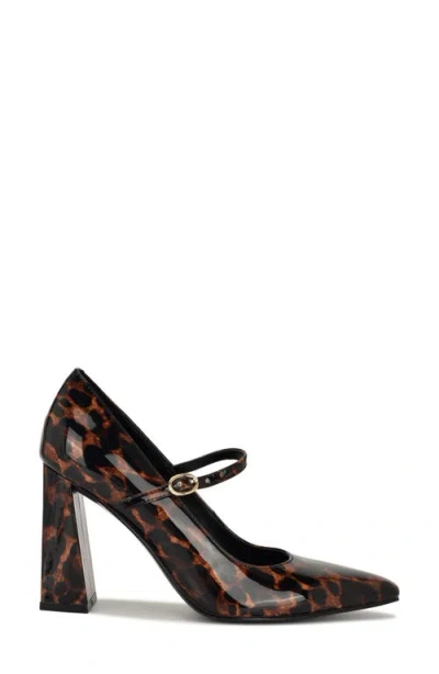Nine West Women's Sista Mary Jane Pointy Toe Pumps In Animal Print