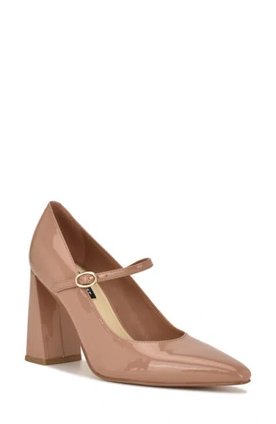 Nine West Women's Sista Mary Jane Pointy Toe Pumps In Neutral