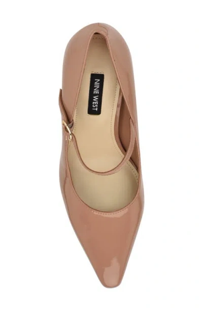 Nine West Women's Sista Mary Jane Pointy Toe Pumps In Neutral