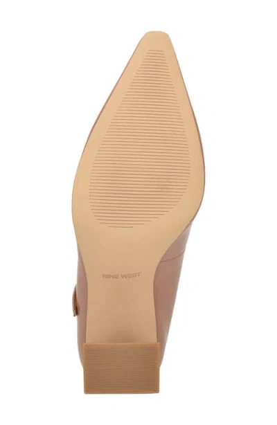 Nine West Women's Sista Mary Jane Pointy Toe Pumps In Neutral