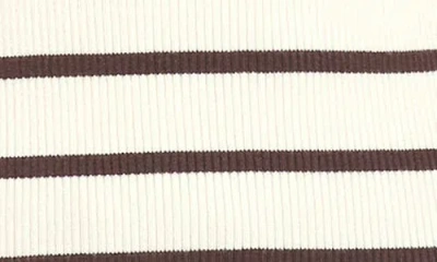 Karen Kane Ribbed Striped Sleeveless Sweater In Neutral