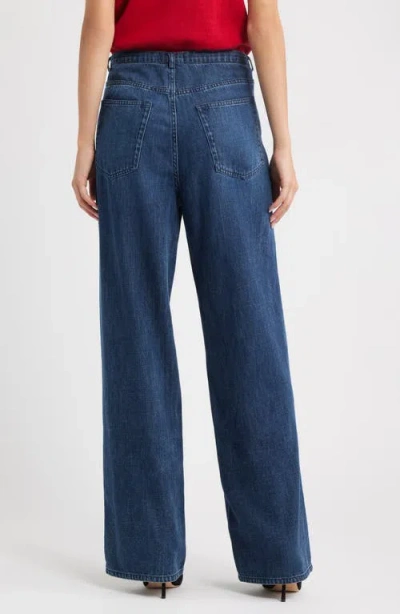 Rails Normandie Drawstring Wide-leg Jeans In Blue