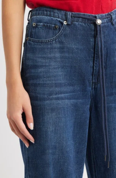 Rails Normandie Drawstring Wide-leg Jeans In Blue
