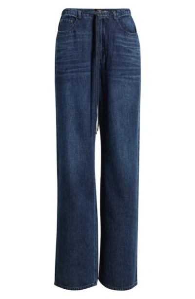 Rails Normandie Drawstring Wide-leg Jeans In Blue