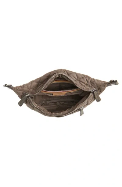 Mz Wallace Crosby Quilted Nylon Convertible Sling Bag In Brown