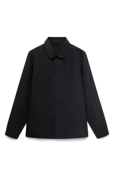 Mango Men's Linen-blend Pockets Jacket In Black