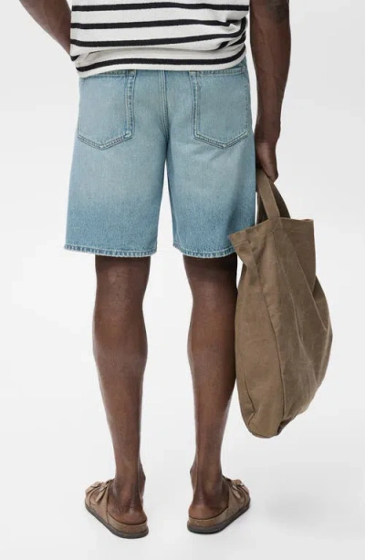 Mango Men's Regular-fit 9" Denim Shorts In Blue