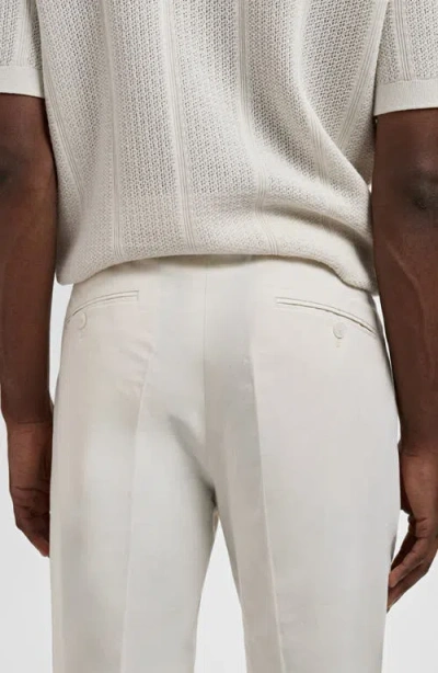 Mango Men's Pleated Linen Lyocell Pants In Neutral