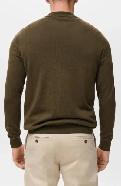 Mango Turtleneck Wool Sweater In Brown