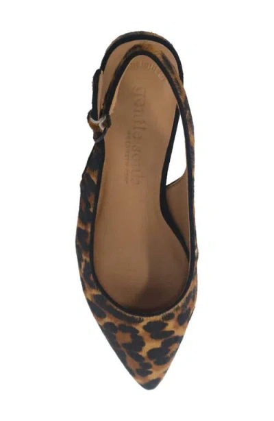 Gentle Souls Women's Georgia Slingback Pumps In Animal Print