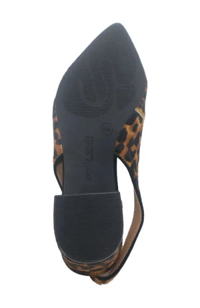 Gentle Souls Women's Georgia Slingback Pumps In Animal Print