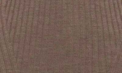 Helmut Lang Open Back Ribbed Top Light Brown Melange In Brown