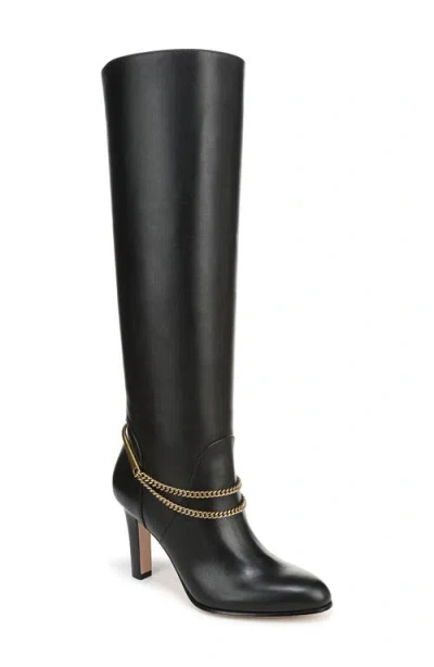 Veronica Beard Tarian Tall Chain Boot In Black