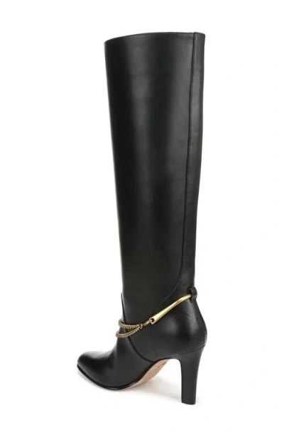 Veronica Beard Tarian Tall Chain Boot In Black