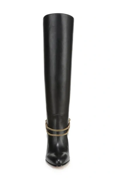 Veronica Beard Tarian Tall Chain Boot In Black