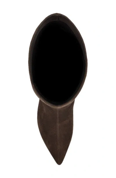 Nine West Women's Lorthey Wide Calf Tall Stiletto Dress Boots In Brown