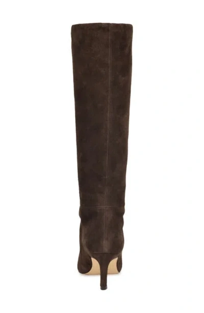 Nine West Women's Lorthey Wide Calf Tall Stiletto Dress Boots In Brown