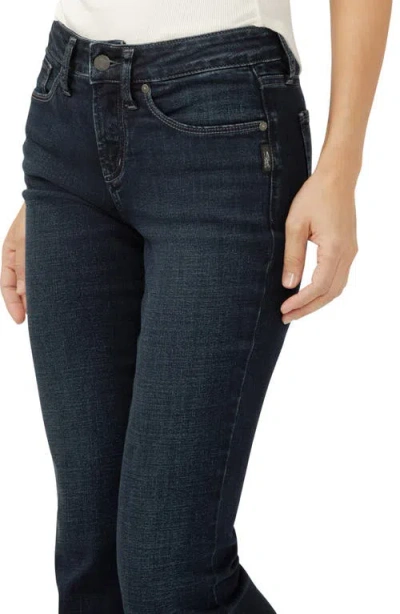 Silver Jeans Co. Women's Suki Mid Rise Curvy Fit Bootcut Jeans In Black