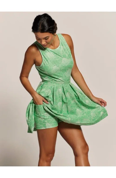 Tori Richard Torch Song Odette Romper In Green