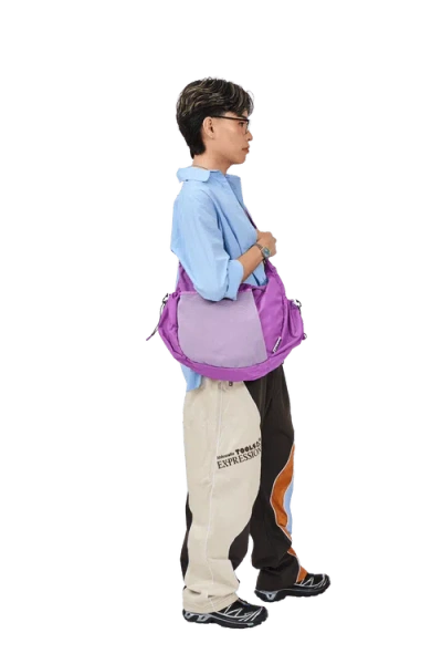 Baboon To The Moon Crescent Crossbody Big 8l In Purple