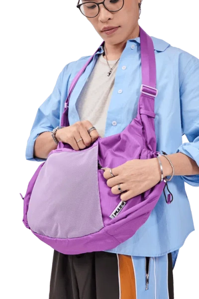 Baboon To The Moon Crescent Crossbody Big 8l In Purple