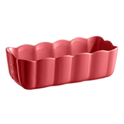 Emile Henry Ceramic Madeleine Loaf Dish In Red