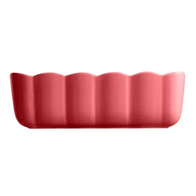 Emile Henry Ceramic Madeleine Loaf Dish In Red