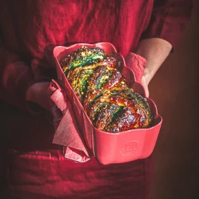 Emile Henry Ceramic Madeleine Loaf Dish In Red