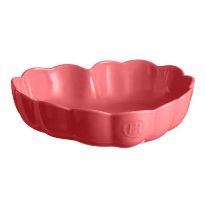 Emile Henry Ceramic Madeleine Heart-shaped Baking Dish In Pink