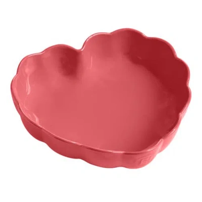 Emile Henry Ceramic Madeleine Heart-shaped Baking Dish In Pink