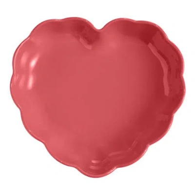 Emile Henry Ceramic Madeleine Heart-shaped Baking Dish In Pink