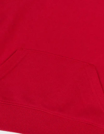 Leveret Kids Pullover Hoodie, Cotton Blend, Kangaroo Pocket, Solid Colors In Red