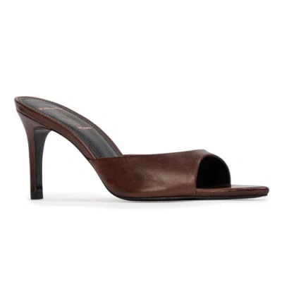 Black Suede Studio Brea 80 Distressed Leather In Brown