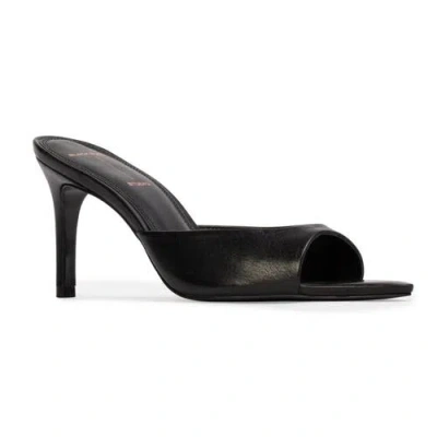 Black Suede Studio Brea 80 Distressed Leather In Black