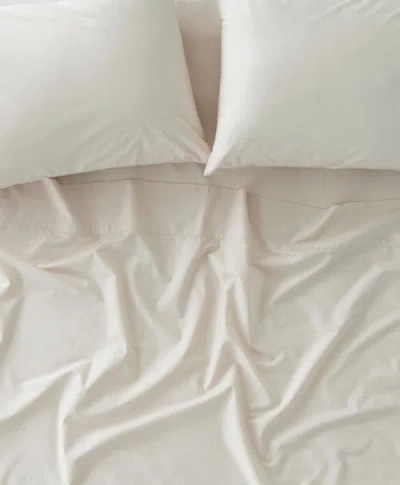 Pact Organic Room Service Sateen Flat Sheet In Neutral