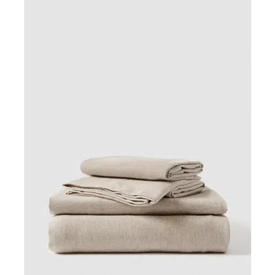 Pact Organic Favorite Tee Jersey Sheet Set In Neutral