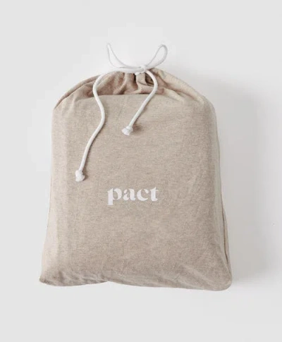 Pact Organic Favorite Tee Jersey Sheet Set In Neutral