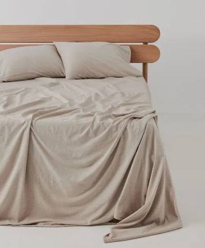 Pact Organic Favorite Tee Jersey Sheet Set In Neutral