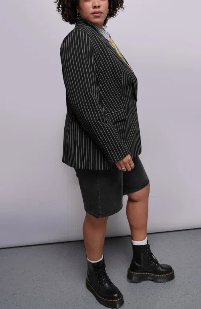 Wildfang The Empower Pinstripe Tux Blazer In Multi